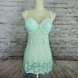Cassandra Intimates Angel Blue Lace Chemise